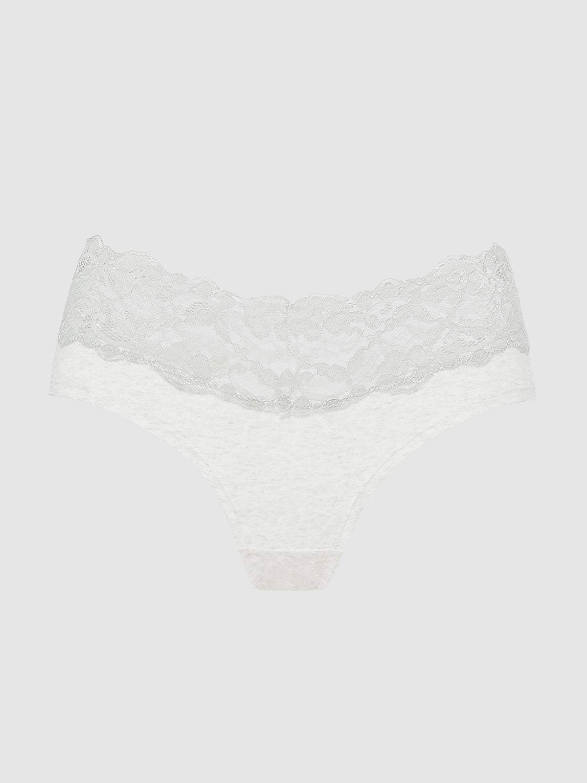 Stretch Cotton & Lace Hipster