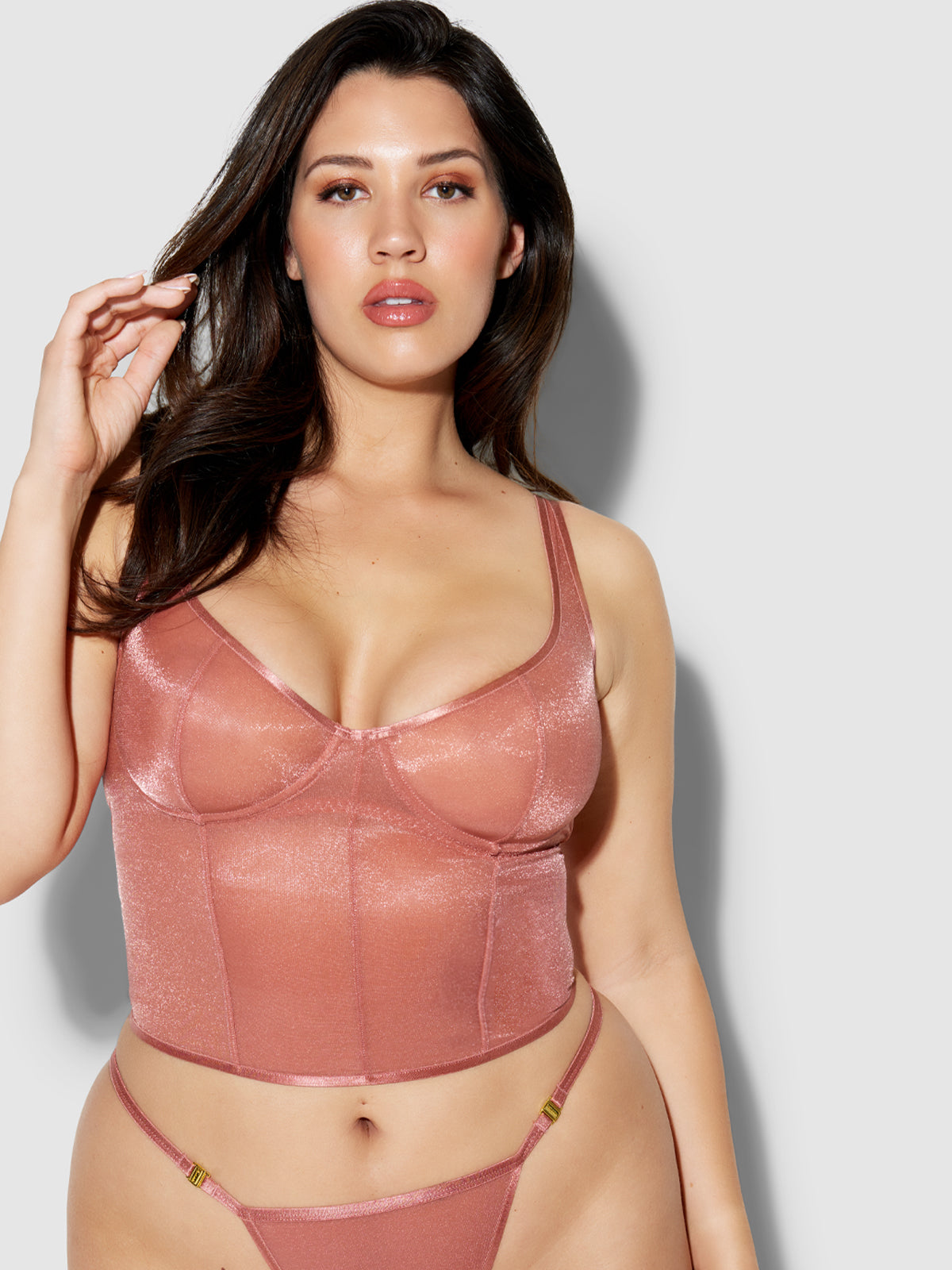 Pia Unlined Underwire Mesh Bustier - Fredericks of Hollywood – Frederick's  of Hollywood