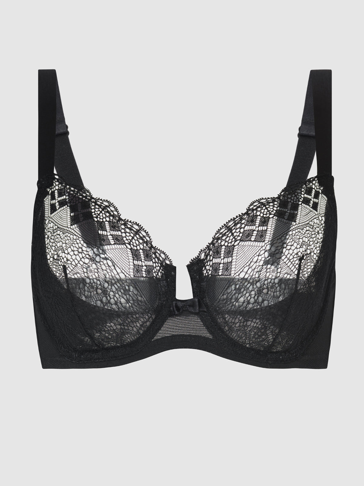 Out From Under Geo Lace Keyhole Bra