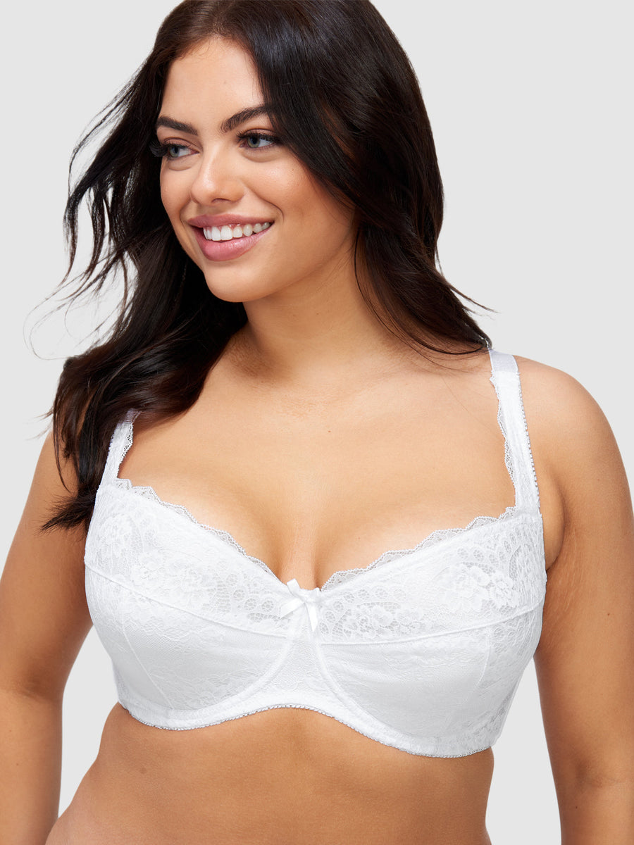White Push Up Padded Bras for Women Plus Size Bra Gather Sexy