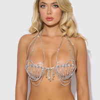 Ziggy Cupped Strappy And Dangle Bra - Frederick's of Hollywood