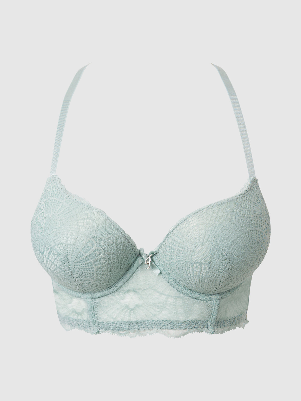 Ariel Lace Longline Push Up Bra - Frederick's Of Hollywood