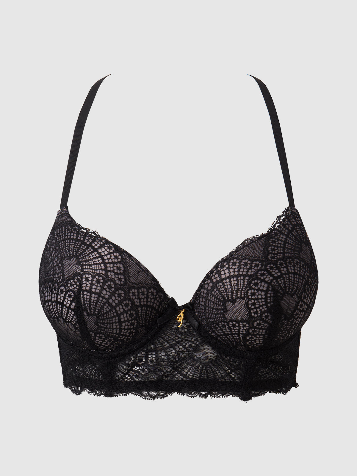 Ariel Lace Longline Push Up Bra - Frederick&#39;s Of Hollywood