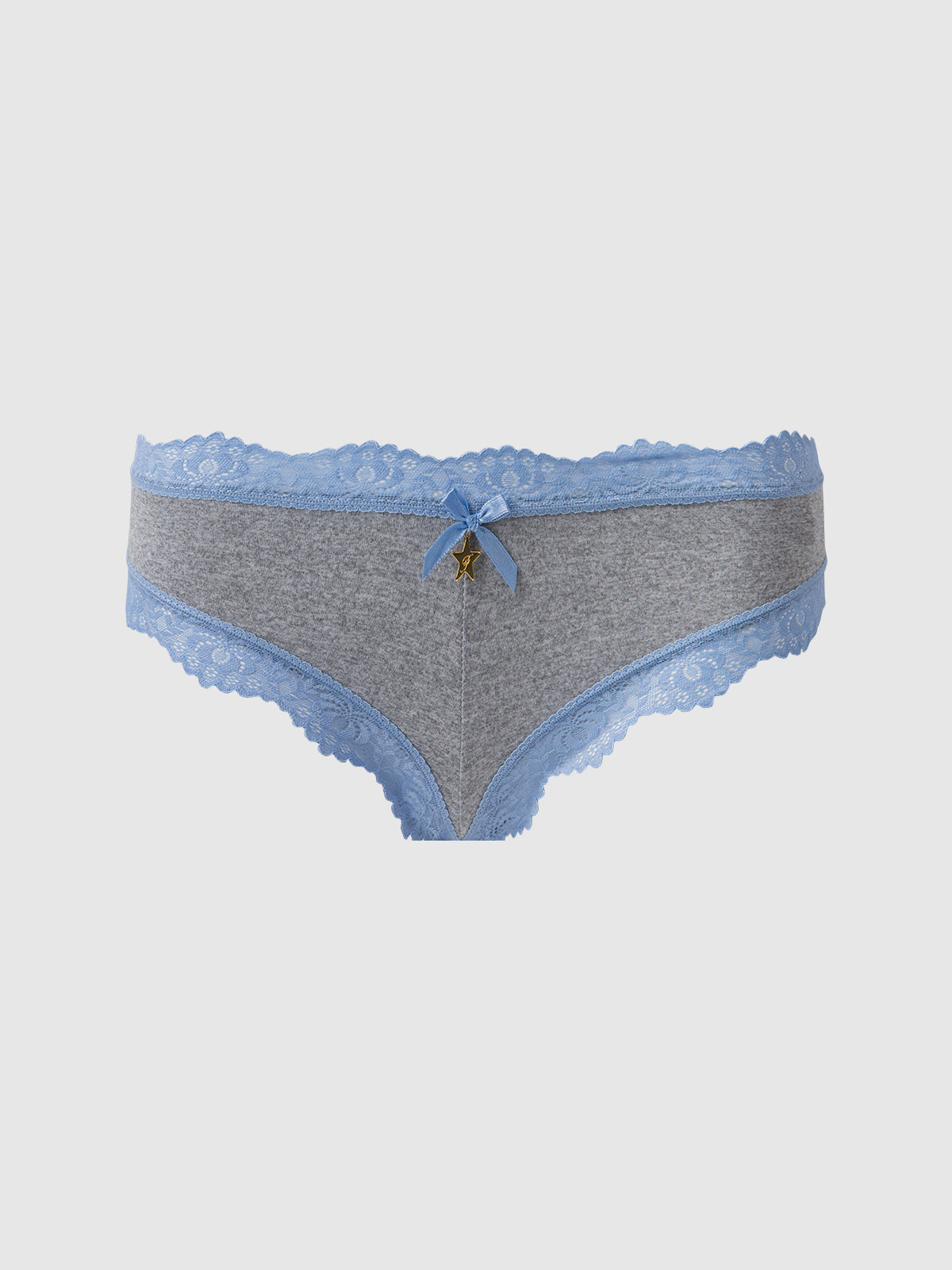 Jenna Micro G-String - Heather Gry &amp; Cornet Blue