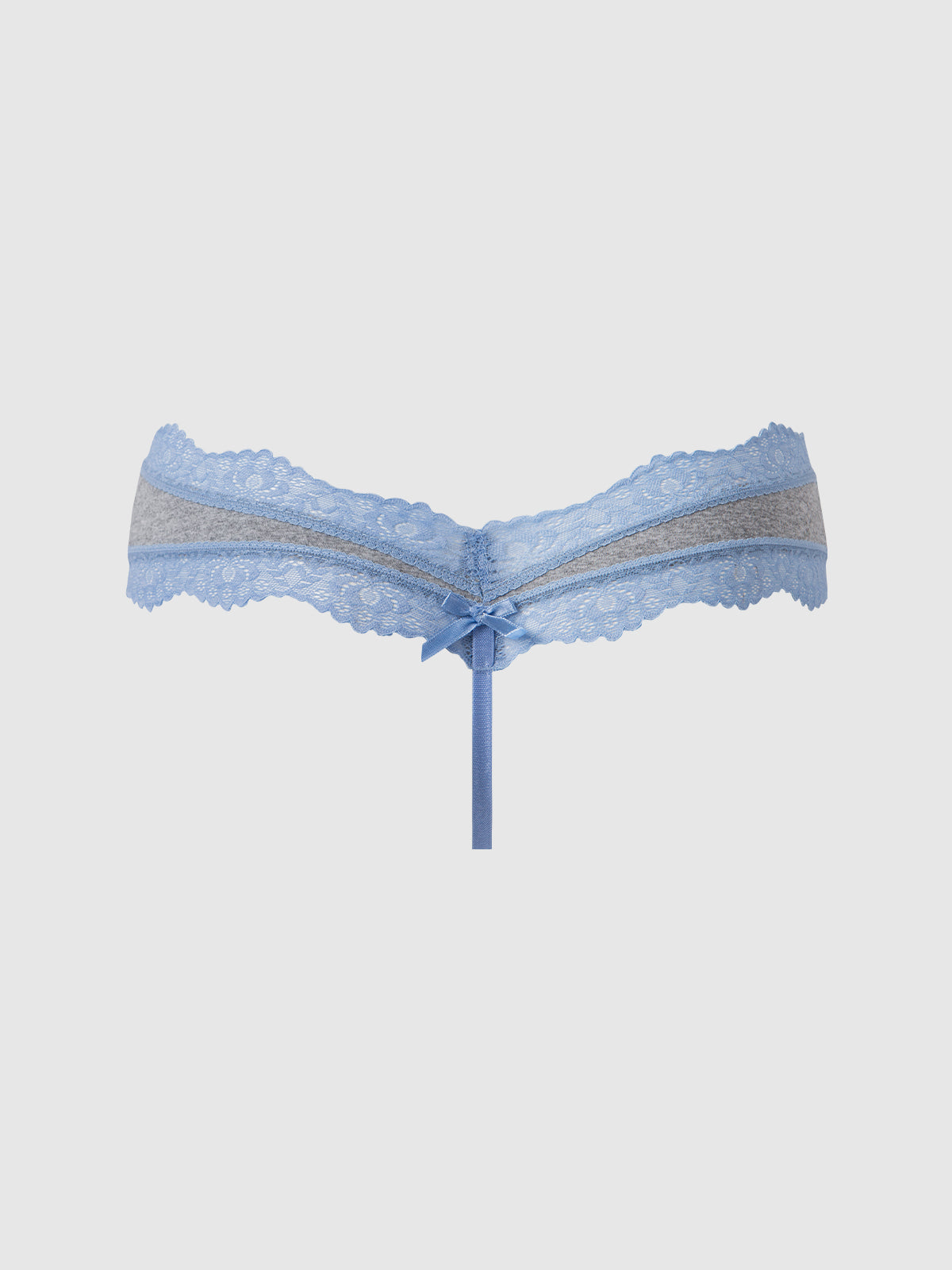 Jenna Micro G-String - Heather Gry & Cornet Blue