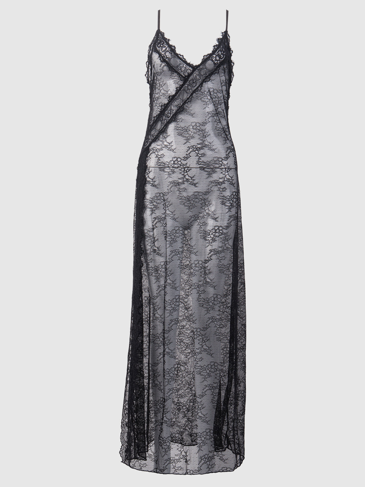 Luella Lace Wrap Maxi Gown - Frederick&#39;s Of Hollywood