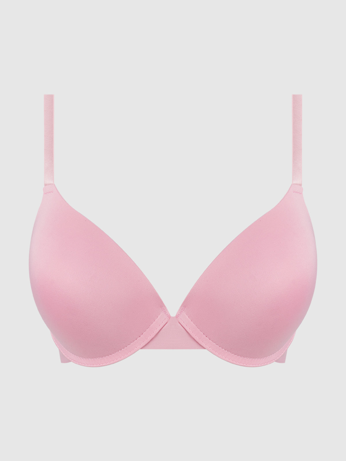 Rachel Micro &amp; Lace Plunge T-Shirt Bra - Fredericks Of Hollywood