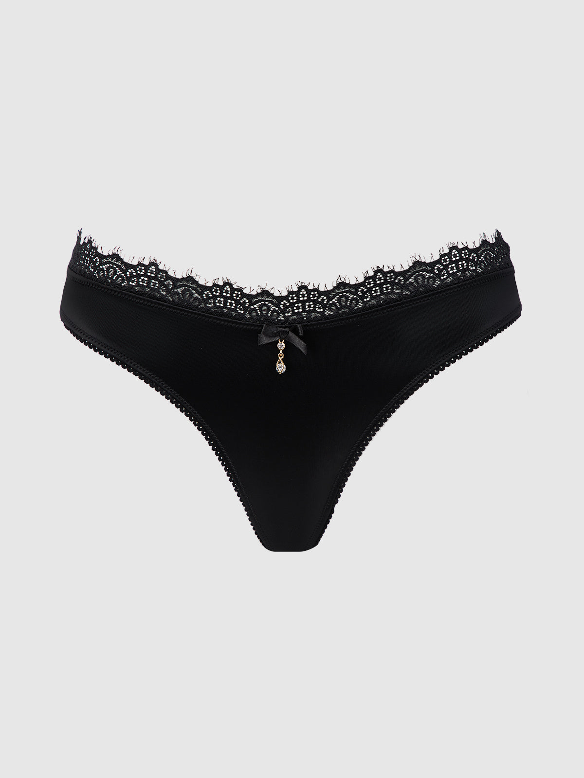 Lexi Liquid Satin &amp; Lace Hipster - Frederick&#39;s of Hollywood