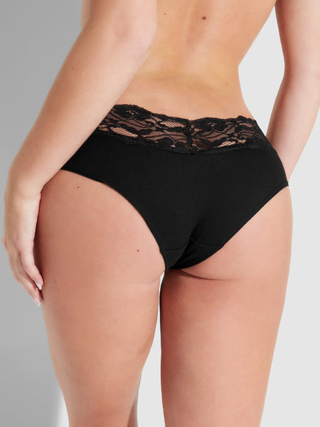 Bridget Cotton & Lace Hipster - Fredricks of Hollywood