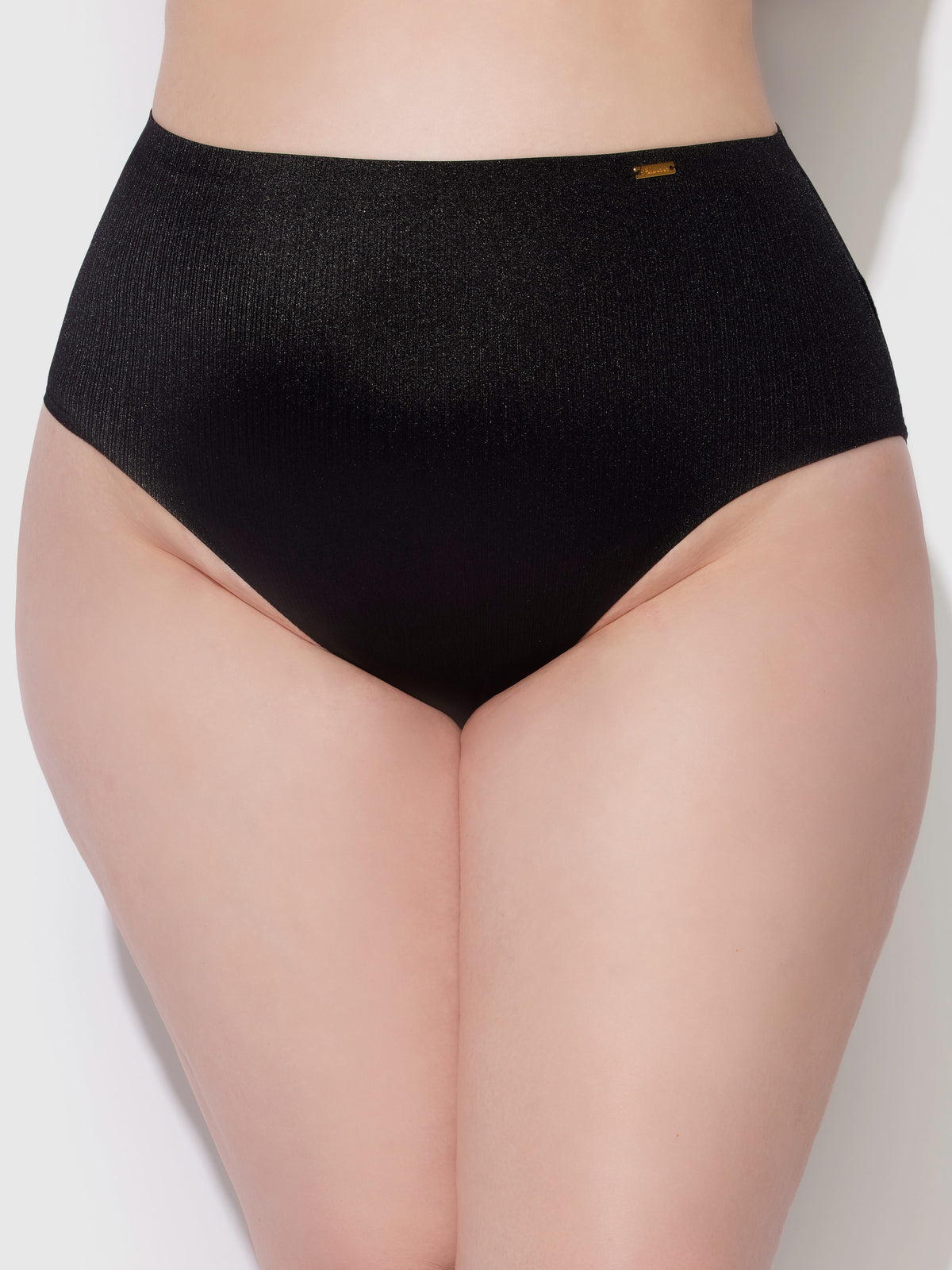 Mira Shimmer Micro Laser Bonded High-Waist - Frederick's of Hollywood