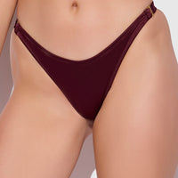 Petra Crotchless Satin Tanga - Frederick's of Hollywood