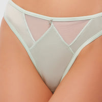 Neev Oil Slick & Mesh Tanga - Fredericks of Hollywood