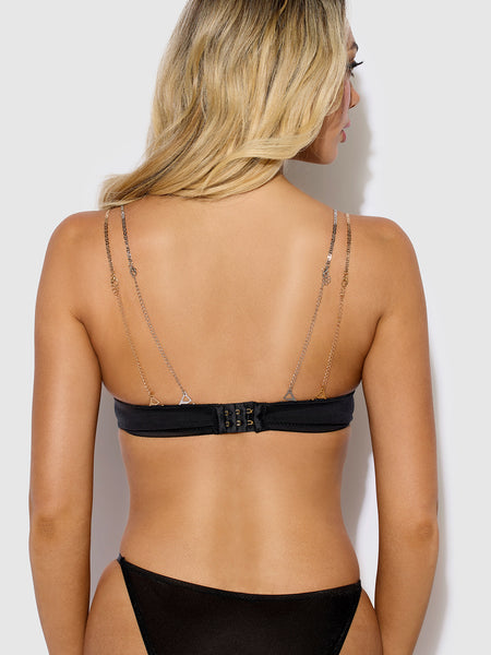 Chain Bra Straps In Gold & Silver - Frederick's of Hollywood