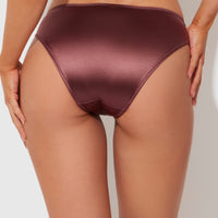 Lexi Liquid Satin Hipster - Chocolate