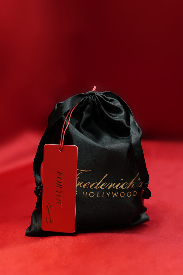 Satin Gift Pouch With Tissue & Tag - Frederick's of Hollywood