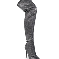 Gisele Stretchy Overknee Heeled Boots