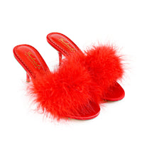 Luxor Feather Mule - Red