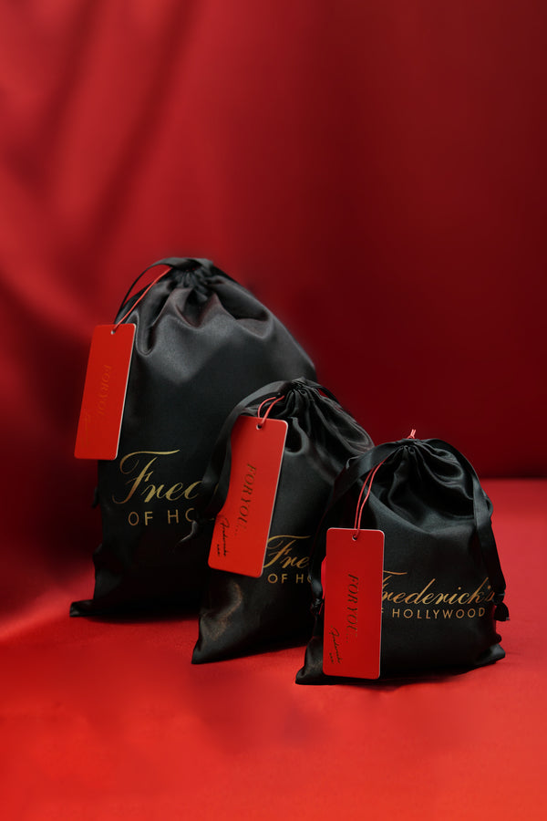 Satin Gift Pouch With Tissue & Tag - Frederick's of Hollywood