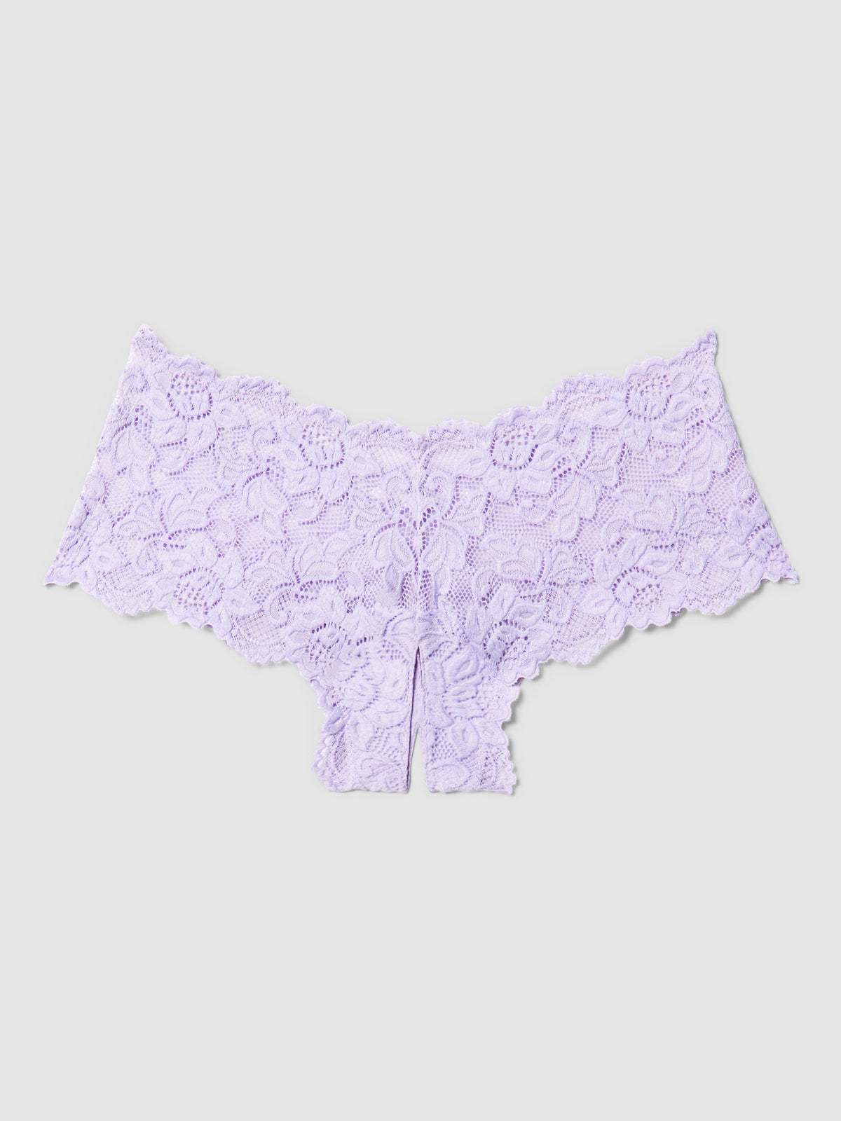 Come Over Later Crotchless Panty - Purple