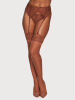 Emmy Scalloped Lace Thigh High Stockings - Fredericks of Hollywood