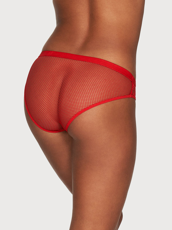 Fern Fishnet & Lace Hipster - Fredericks of Hollywood