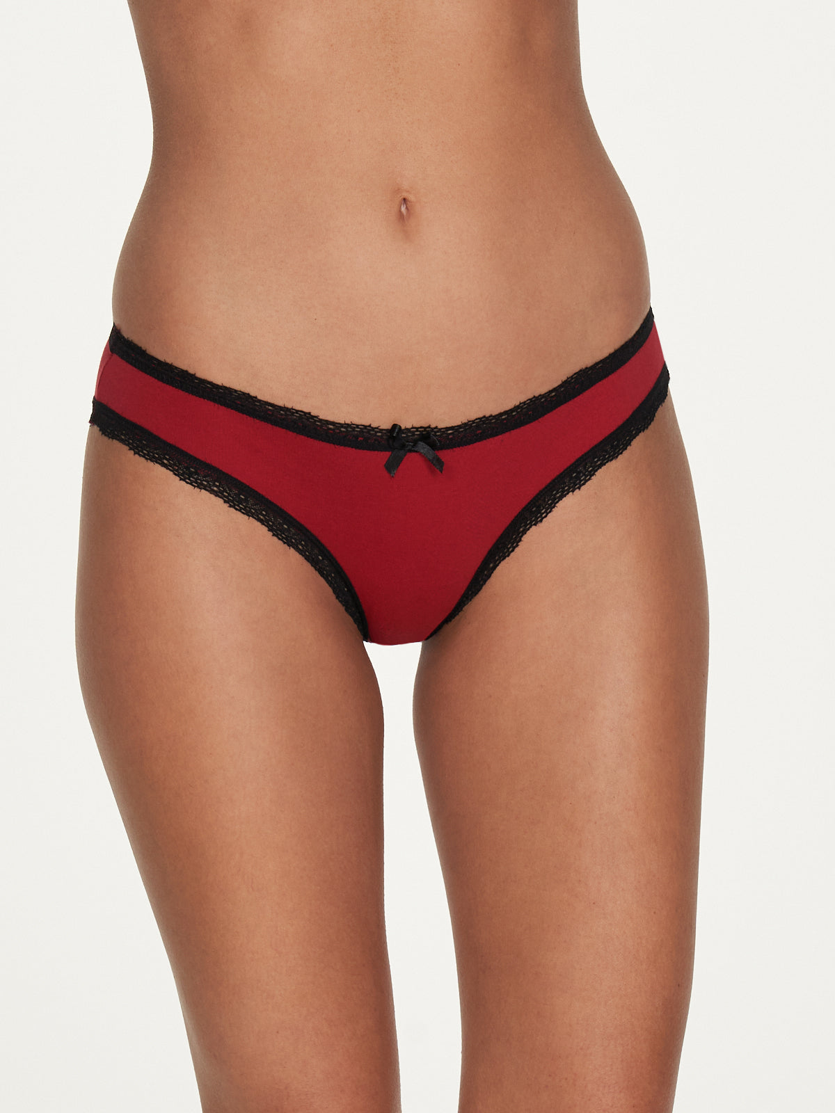 Cora Cotton &amp; Lace Hipster - Fredericks of Hollywood