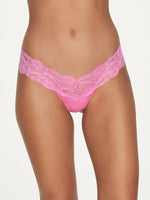 Bridget Stretch Cotton & Lace Thong - Fredericks of Hollywood