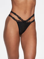 Rylie Microfiber Thong - Fredericks of Hollywood