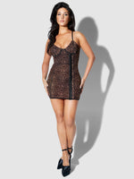 Alanza Ultra Fine Mesh Hook & Eye Chemise - Fredericks of Hollywood