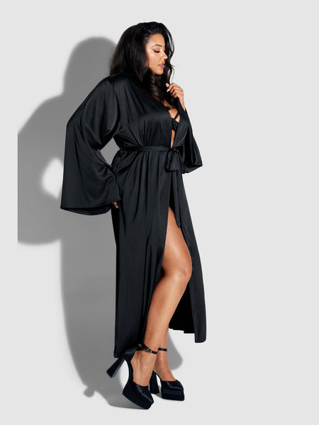 Petra Satin Long Robe