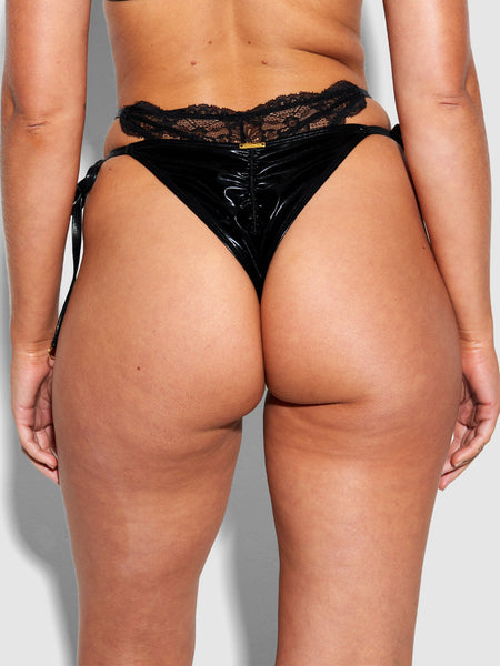 Onyx Double Layer & Lace Swim Cheeky - Fredricks of Hollywood